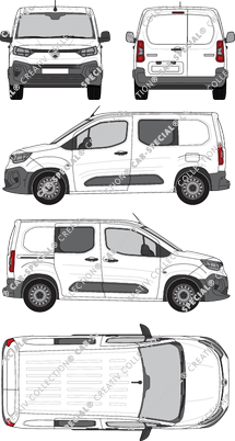 Citroën Berlingo, furgone, Doppelkabine, Rear Wing Doors, 1 Sliding Door (2024)