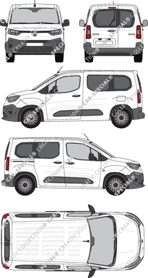 Citroën Berlingo, van/transporter, Rear Wing Doors, 1 Sliding Door (2024)