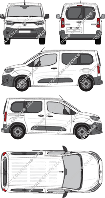 Citroën Berlingo, Hochdachkombi, Rear Wing Doors, 1 Sliding Door (2024)