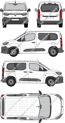 Citroën Berlingo, van/transporter, Rear Flap, 1 Sliding Door (2024)