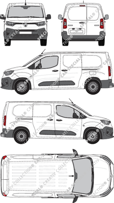 Citroën Berlingo, fourgon, Rear Wing Doors, 2 Sliding Doors (2024)