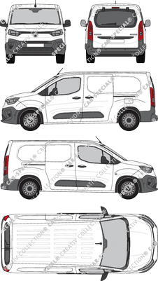 Citroën Berlingo, fourgon, Heck verglast, Rear Flap, 2 Sliding Doors (2024)