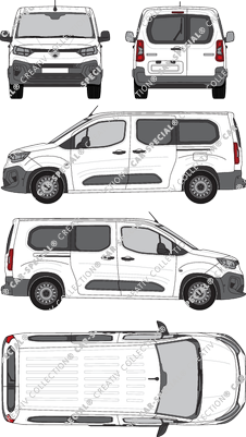 Citroën Berlingo, van/transporter, Rear Wing Doors, 2 Sliding Doors (2024)