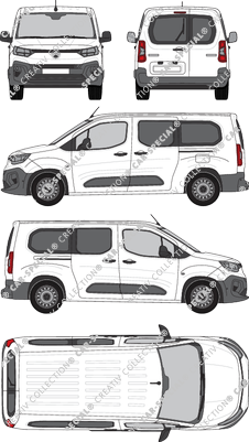 Citroën Berlingo, fourgon, Rear Wing Doors, 2 Sliding Doors (2024)