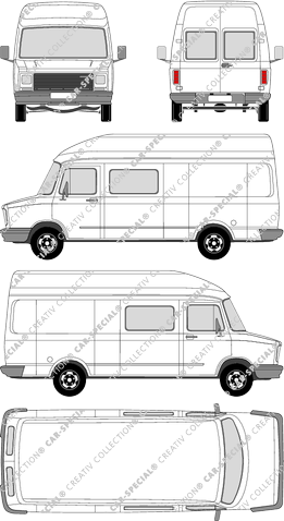 DAF VS 428 ET, van/transporter, short, high roof cab