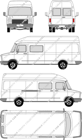 DAF VS 435 EN/435 ET/VX 435 ET, van/transporter, long