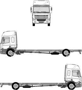 DAF CF Fahrgestell für Aufbauten, 2005–2013 (DAF_027)