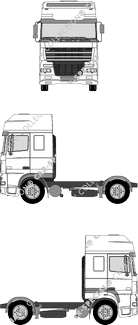 DAF XF, tractor unit, short wheelbase, XC cab (2002)