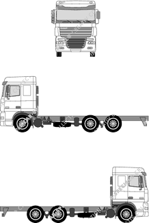 DAF XF Châssis pour superstructures, 2006–2013 (DAF_039)