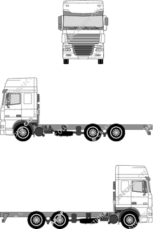 DAF XF, Fahrgestell für Aufbauten, XC-Fahrerhaus (2006)