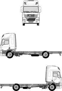 DAF CF 65/75/85, Telaio per sovrastrutture, SpaceCab (2006)