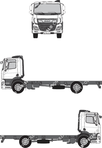 DAF CF PX-7, MX-11, PX-7, MX-11, Chasis para superestructuras, Day Cab (2018)