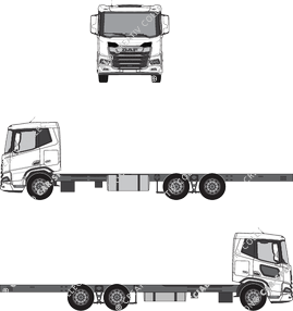 DAF XD, Fahrgestell für Aufbauten, Sleeper Cab (2023)