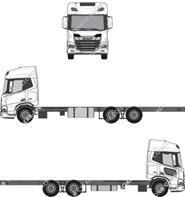 DAF XD, Fahrgestell für Aufbauten, Sleeper Cab high (2023)