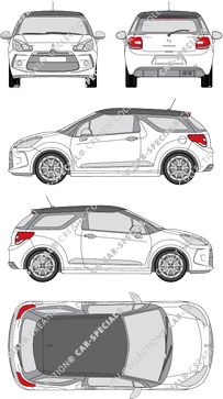 DS Automobiles DS 3 Hatchback, 2010–2016 (DS_001)