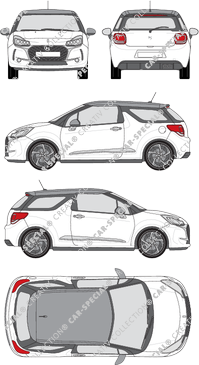 DS Automobiles DS 3 Hatchback, 2016–2019 (DS_005)