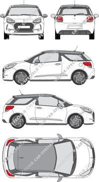 DS Automobiles DS 3 Kombilimousine, 2016–2019 (DS_005)