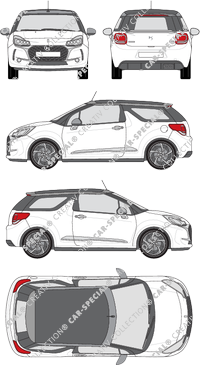 DS Automobiles DS 3 Descapotable, 2016–2019 (DS_006)