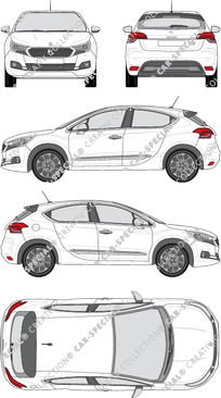 DS Automobiles DS 4 Hatchback, actueel (sinds 2016) (DS_007)