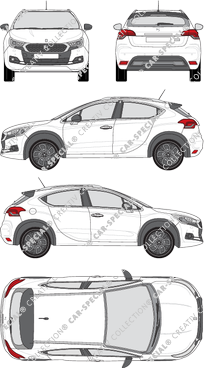 DS Automobiles DS 4 Hatchback, 2016–2021 (DS_008)