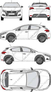 DS Automobiles DS 4 Kombilimousine, 2016–2021 (DS_008)