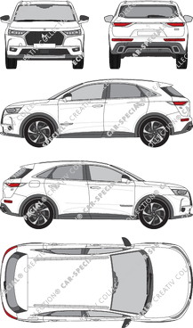 DS Automobiles DS 7, 2018–2022 (DS_009)
