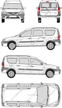 Dacia Logan MCV combi, 2007–2009 (Daci_002)