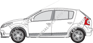 Dacia Sandero Hatchback, 2008–2013