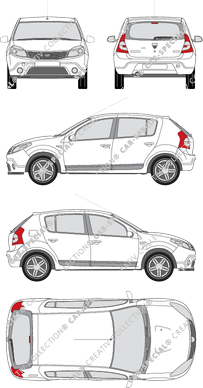 Dacia Sandero, Kombilimousine, 5 Doors (2008)