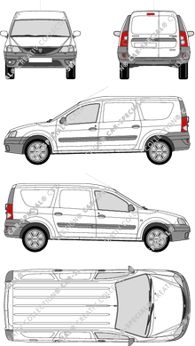 Dacia Logan Express Furgón, 2009–2013 (Daci_004)