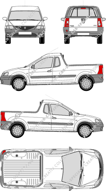 Dacia Logan Pick-up, 2009–2012 (Daci_006)
