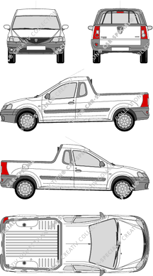 Dacia Logan, Pick-up, 2 Doors (2009)