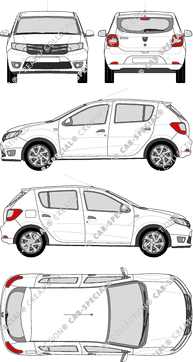 Dacia Sandero, 2013–2020 (Daci_014)
