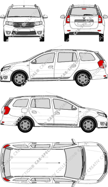 Dacia Logan MCV break, 2013–2017 (Daci_016)