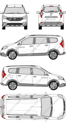 Dacia Lodgy station wagon, 2015–2022 (Daci_020)