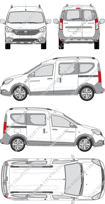 Dacia Dokker van/transporter, current (since 2015) (Daci_021)