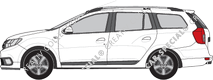 Dacia Logan MCV personenvervoer, 2017–2020
