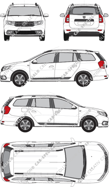 Dacia Logan MCV, 2016–2020 (Daci_024)