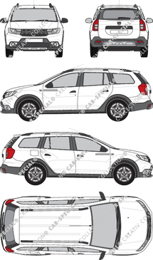 Dacia Logan MCV Stepway, Stepway, MCV, 5 Doors (2017)