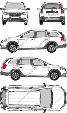 Dacia Logan MCV, 2017–2020 (Daci_025)