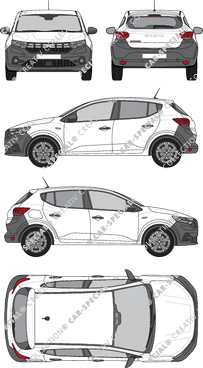 Dacia Sandero, actual (desde 2022) (Daci_035)