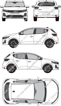 Dacia Sandero station wagon, from 2026 (Daci_041)