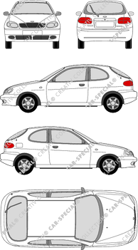 Daewoo Lanos Hatchback, 2000–2004 (Daew_002)