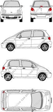 Daewoo Matiz, 1998–2002 (Daew_006)