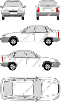 Daewoo Nexia, Kombilimousine, 5 Doors (1994)