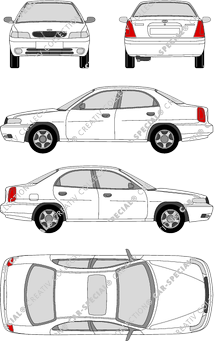 Daewoo Nubira Limousine, 1997–1999 (Daew_010)