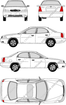 Daewoo Nubira, Limousine, 4 Doors (1997)