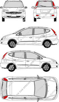 Daewoo Rezzo, combi, 5 Doors (2001)