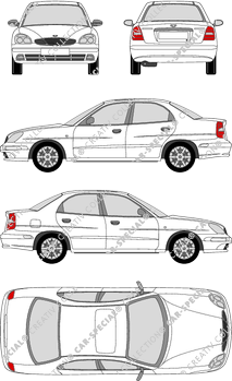 Daewoo Nubira, 1999–2002 (Daew_015)