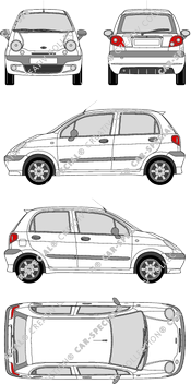 Daewoo Matiz, Kombilimousine, 5 Doors (2002)